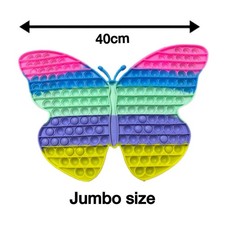 Giant Butterfly Push it Bubble Pop Fidget Sensory 3D Toy Stress Reliever Toy New