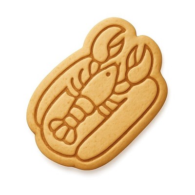 Lobster Roll Cookie Cutter & Stamp, Fondant & Clay - 4x3
