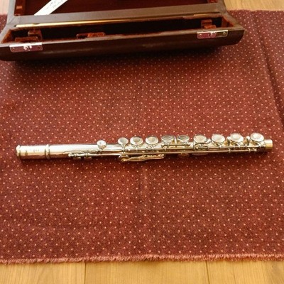 Miyazawa Ms-95s Silver Flute Professional Instrument With Case Silver