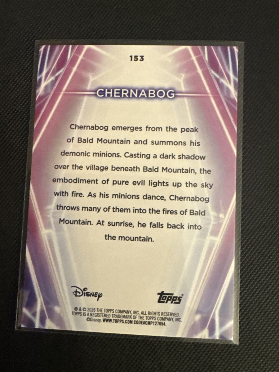 2026 Topps Disney Neon Chernabog Rainbow Foil #153 Fantasia | eBay