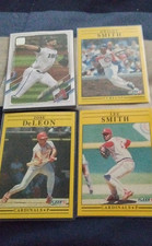 baseball Cards - Fleer 1991 Dwight Smith, Jose DeLeon, Lee Smith, Cardinals