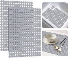 2-Pack Kitchen Sink Mat: PVC Eco-Friendly Adjustable Sink Protector  Sink Liner