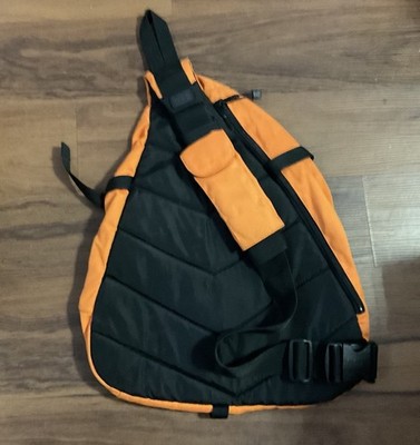Gap vintage 2000s Sling Backpack Black And Orange Used In