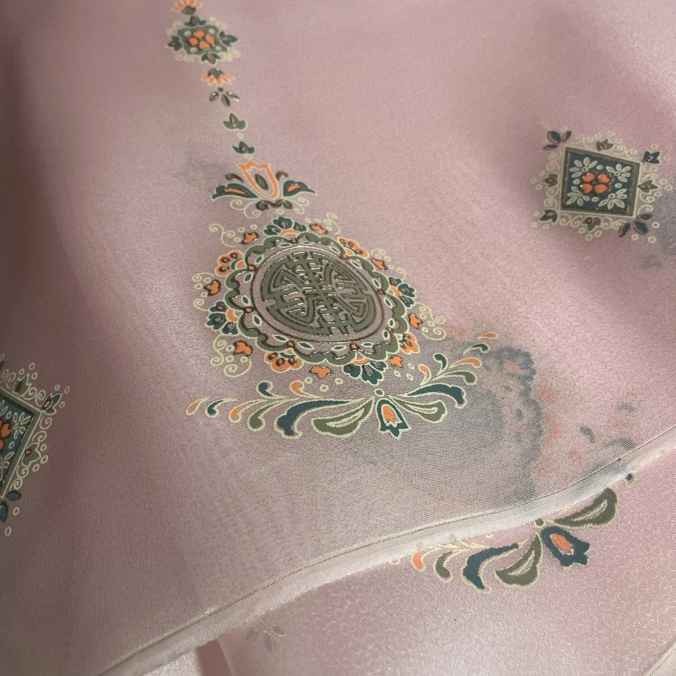 SILK PEACH-PINK FABRIC 2 Yards x 22 Inches Wide or 72 Inches x 22 Wide - Image 2 of 4