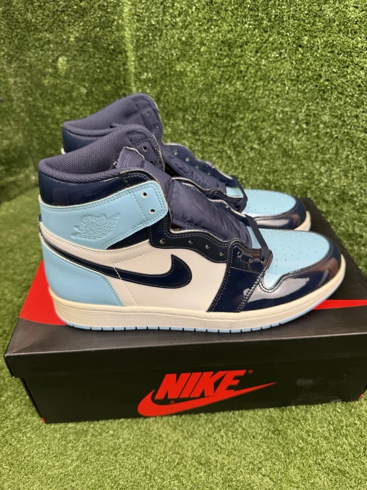 Talla 10.5 - Air Jordan 1 Retro OG Alto Azul Chill W Para Hombre Talla 9 Foto 3 de 4