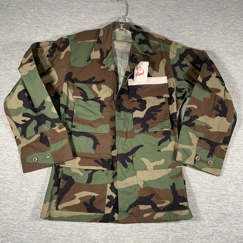 Unicor Coat Mens XS Short Woodland Camo Hot Weather BDU Combat Ripstop Military - product listing photo