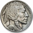 1927-P Buffalo Nickel 5c Very Fine F++ * Original Surfaces * 1927P
