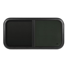 Horizontal Sliding RV Window 35.4X17.7in Black Modified Window For Camping E