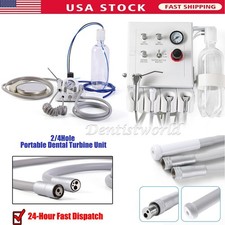 Portable Dental Turbine Unit with Weak Suction Work with Air Compressor 4/2 Hole