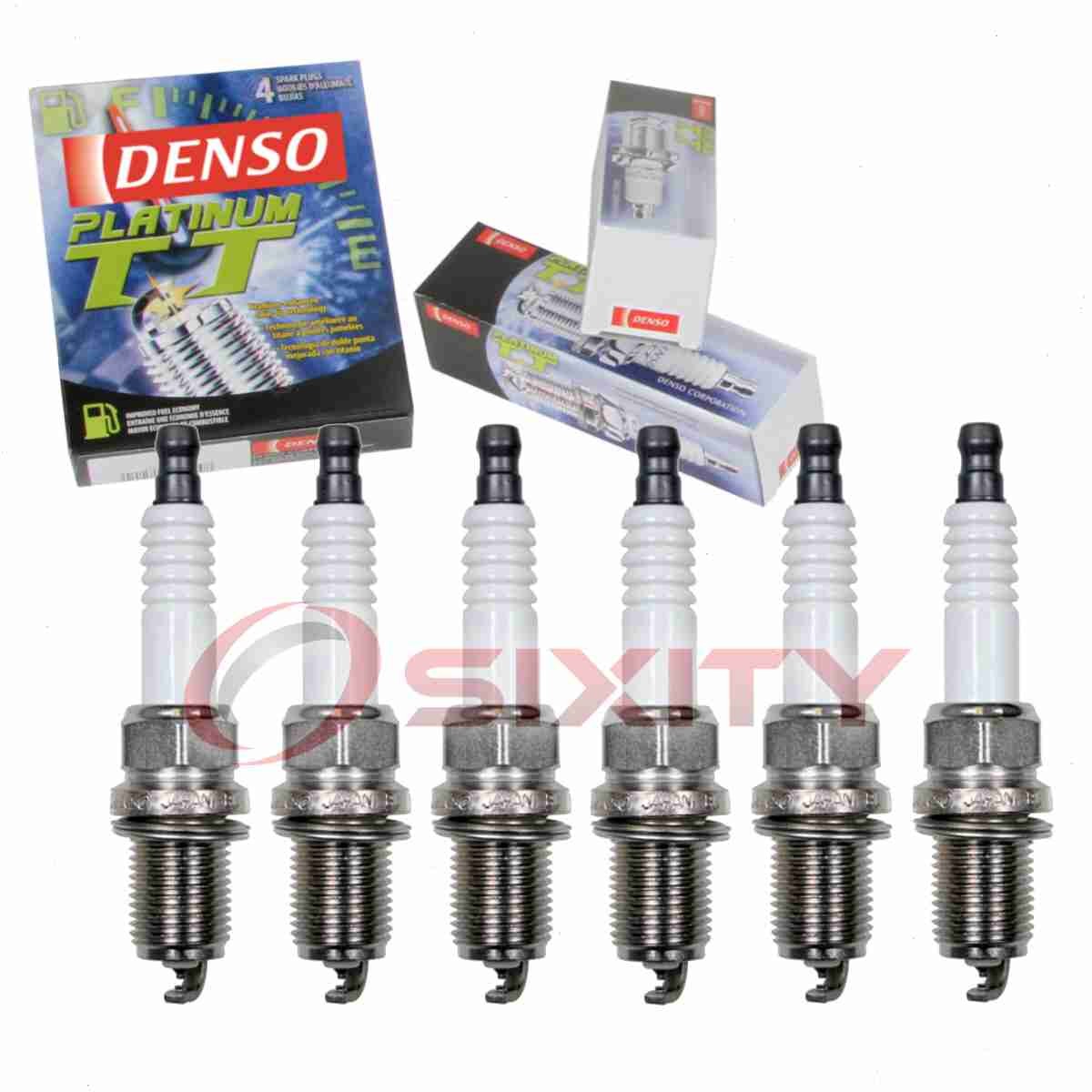 6 pc DENSO 4508 Platinum TT Spark Plugs for ZVP 121 086 S PQ20TT F221-18-110 mw
