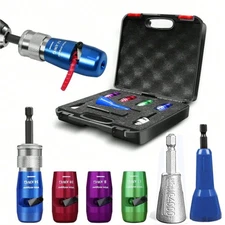 Wire Stripper For Drill Wire Stripping Twisting Tool Upgrade Electrical W/ Case.