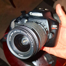Canon EOS Rebel T6 18MP DSLR Black w/ EF-S 18-55mm f/3.5 Lens, Flash