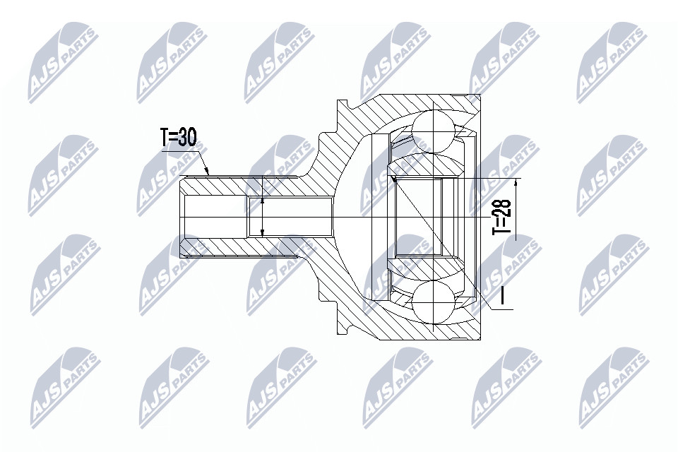 N.T.Y. NPZ-ME-028.NTY Joint Kit, drive shaft for MERCEDES-BENZ