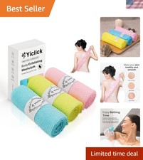 Exfoliating Washcloth Towel, Exfoliating Body Scrubber, Back Scrubber for Sho...