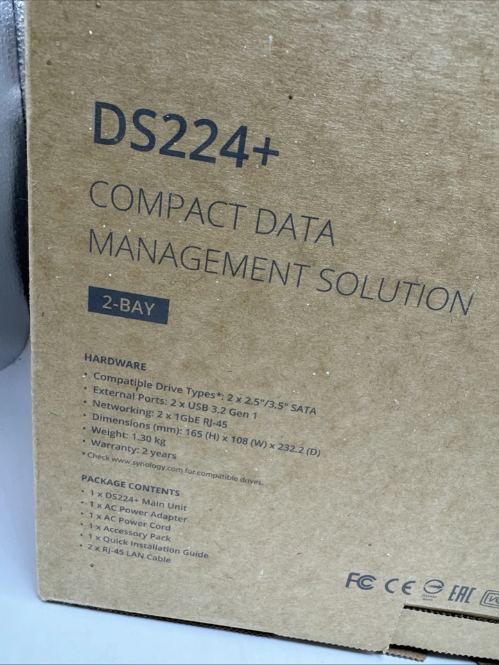 Synology DiskStation DS224+ 2 Bay Compact Data Management Solution New In Box - Image 2 of 4