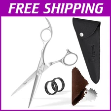 440C Steel Hair Cutting Scissors with Elegant Sheath