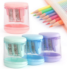 4 Pack Pencil Sharpeners Manual Dual Holes Compact Handheld Pencil Sharpener