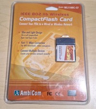 AmbiCom WL1100C-CF CompactFlash 11MBPS Adapter "NEW-SEALED CONDITION "