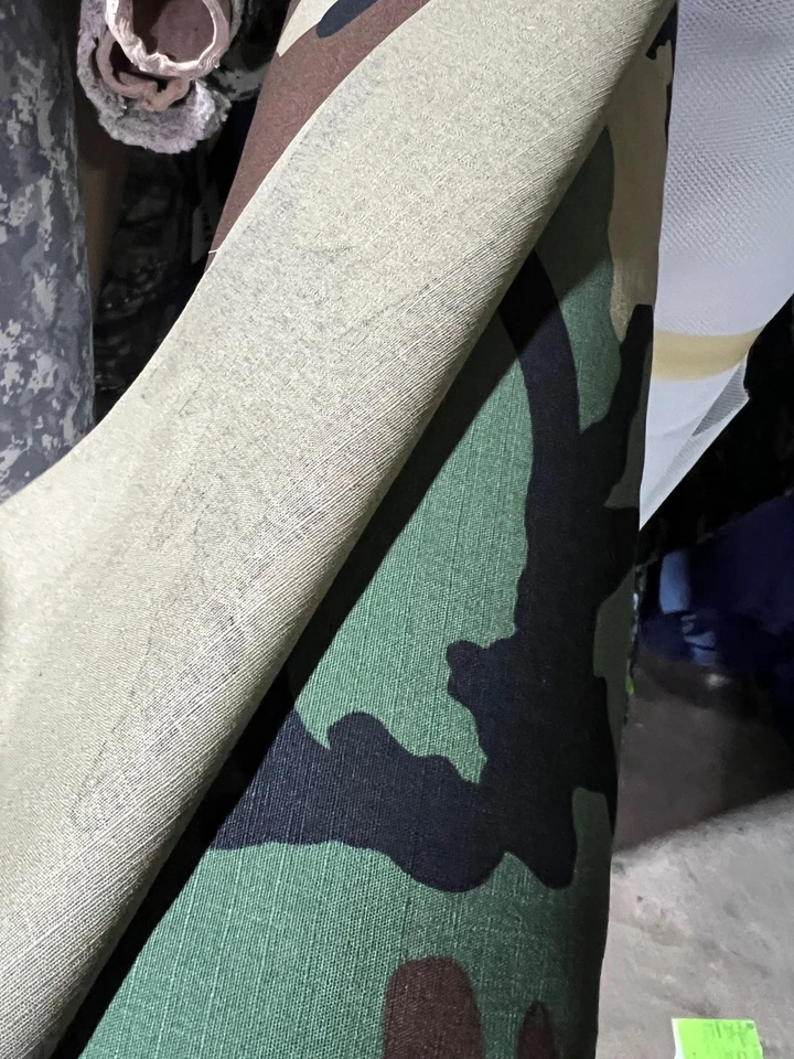 WOODLAND 100% Cotton RIPSTOP CAMOUFLAGE FABRIC MILITARY BDU 63" - Image 3 of 4