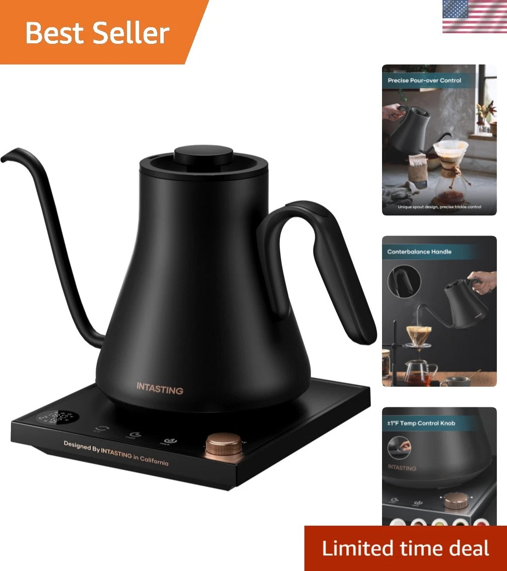 Electric Kettle, Gooseneck Electric Kettle, ±1℉ Precise Temperature Control, ...
