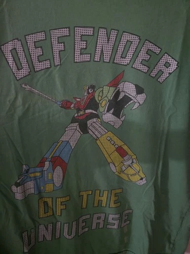 VTG-Voltron Defender of the Universe-Local Celebrity-Mens L Green T-Shirt - product listing photo