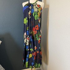 NWT Anthropologie Whit Two Floral Halter Midi Dress, Small