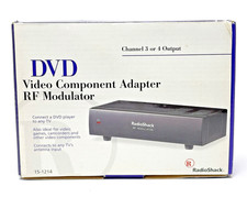 Radio Shack RF Modulator DVD Video Component Adapter 15-1214: New