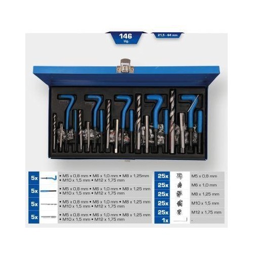 Gewindereparatur-Satz, 146-Tlg Brilliant Tools BT541150-image