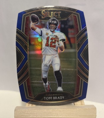 2020 Panini Select - Club Level Blue Prizm Die-Cut #201 Tom Brady