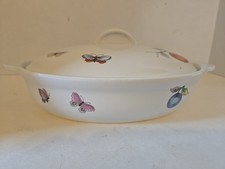 Andrea by Sadek Casserole Fruit & Butterfly Oven To Table Cookware 7235 Retired