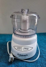 Cuisinart Mini Prep Plus 3 Cup Food Processor Chopper White DLC-2 Tested Works
