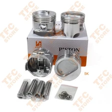 4pcs 5K Piston Kit With Pin STD For Toyota 5K Engine Parts