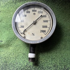 ASHCROFT Pressure Gauge 4 1/2  2000 1/2  LC NEW open Box