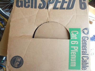 General GenSPEED Plenum Cat 6 Cat6 Cable, CMP, 4pr23awg Solid pure copper 1000ft