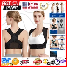 Posture Corrector for Back Support: Adjustable Shoulder Posture Brace for Men...