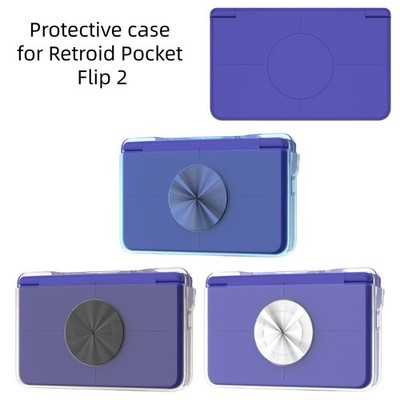 For Retroid Pocket flip 2 game console protective cover TPU clear anti-drop case
