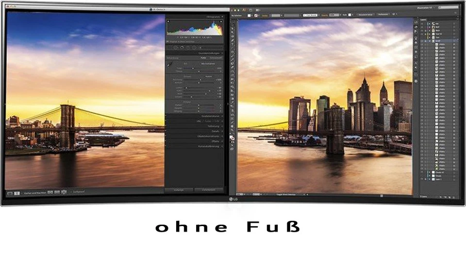 LG 34UC88-B 34 Zoll Curved Monitor 3440x1440 HDMI DP Lautsprecher (Kratzer)