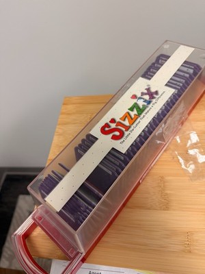 Sizzix Sizzlits ''Script'' Die Set of 35 Alphabet, Numbers, Complete in Case *