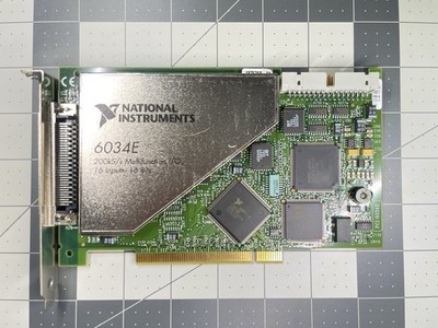 National Instruments PCI-6034E Multifunction I/O DAQ Card 200kS/s 16Bit 16CH