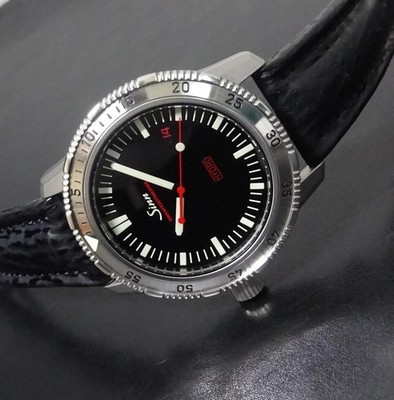 Sinn 403 EZM 2 Hydro Quartz Date Watch With RARE 3h Dial for sale
