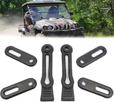 Chikia Hisun Hood Straps Door Hinge Rubber Return Latch Replacement for Black