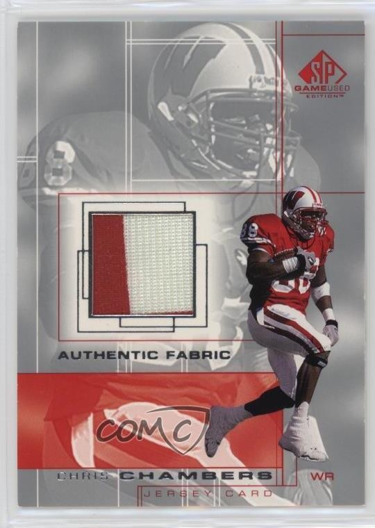 2001 SP Game Used Edition Authentic Fabric Chris Chambers #CC Rookie RC k0q