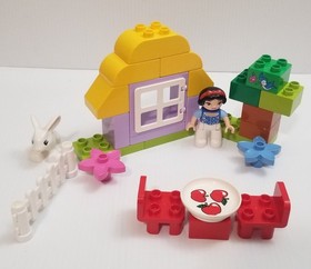 Lego Duplo Disney Princess 6152 Snow White&rsquo;s Cottage Near Complete Fig Bunny