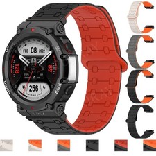 Magnetic Silicone Loop Strap Band For Huami Amazfit T-Rex 3/2 /T-Rex /Pro/Ultra