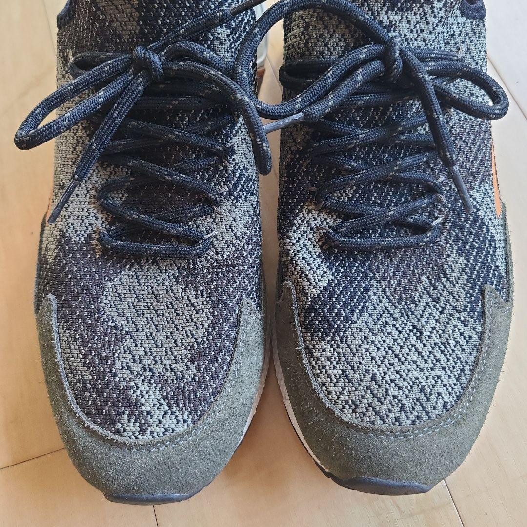 Diesel RN93243 Men's Low Cut Sports Sneakers Black/Khaki/Orange