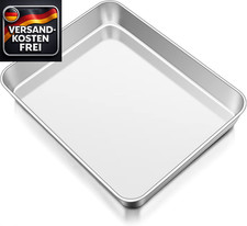 Backblech Edelstahl 31,5x24,8x5cm tief hitzebeständig spülmaschinenfest
