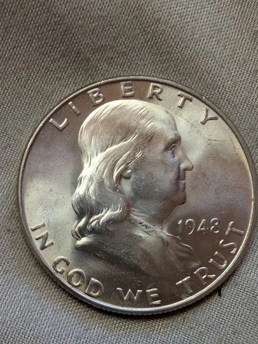 1948  Franklin Half Dollar Gem BU Beautiful Luster!