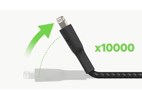 belkin Boost Charge MFi-Certified Lightning to USB-A Braided Cable 1M 3.3ft - Photo 4 sur 10