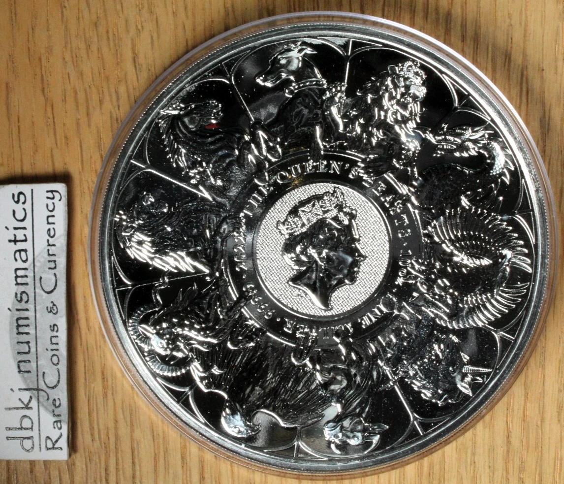 2022 エリザベス女王 Queen's Beasts 10oz コンプリート 2022 10 oz Queen's Beasts Completer Silver Coin | Royal Mint