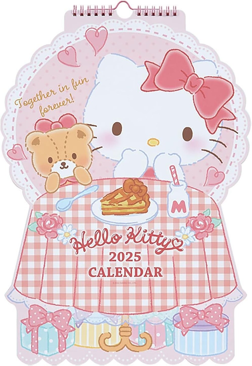 サンリオ　SANRIO　ハローキティ　HELLOKITTY　カレンダー New Sanrio 454419 Hello Kitty 2025 Die-Cut Calendar Wall From